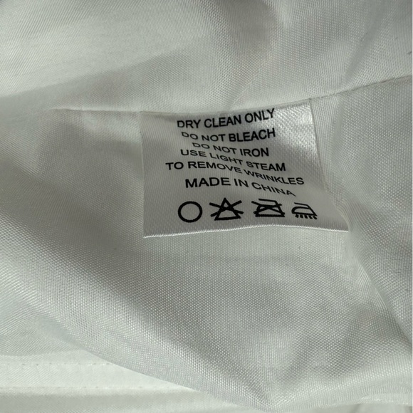 NWT Azazie Atelier Alexie Tulip Print Maxi Dress 12 White Iris Floral Dance Prom - Picture 16 of 16